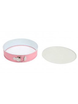 Moldes Para Pastel: Cuadrado, Redondo, Corazón Color Rosa 24, 26 y 28cm