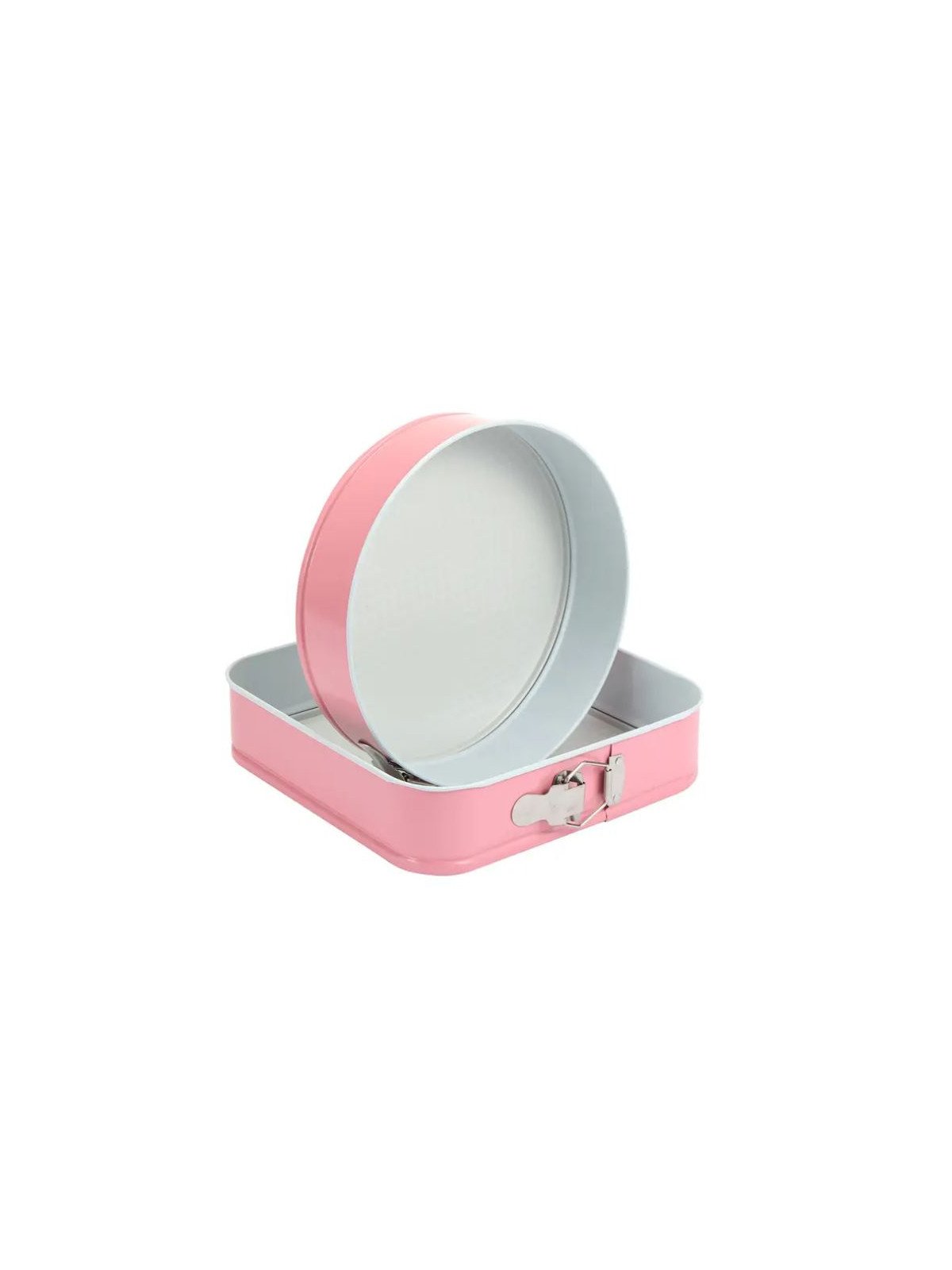 Moldes Para Pastel: Cuadrado, Redondo, Corazón Color Rosa 24, 26 y 28cm