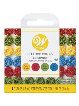 4 Colores En Gel Primarios Wilton