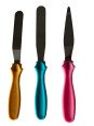 Mini Espátulas Para Galletas, Glaseado Mango De Colores 3 Pzs