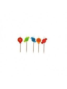 Vela Sweet Light Pick  Caramelos 5