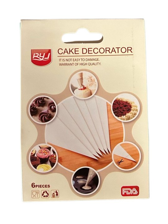 Manga De Silicón Pastelera Número 11 27.5 cm Jgo 6 pzs Ultra Flexible y Reforzada Manga De Silicón Pastelera Número 11 27.5 cm Jgo 6 pzs Ultra Flexible y Reforzada