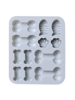 Molde De Silicón Perrito: Huesos, Huella, Pescados Para Chocolate o Gomitas 17x14cm