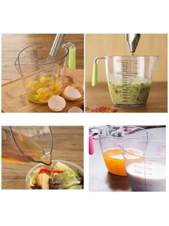 Tazas Medidoras 3 Pzs 200ml, 400ml y 900ml Mango De Colores Tazas Medidoras 3 Pzs 200ml, 400ml y 900ml Mango De Colores