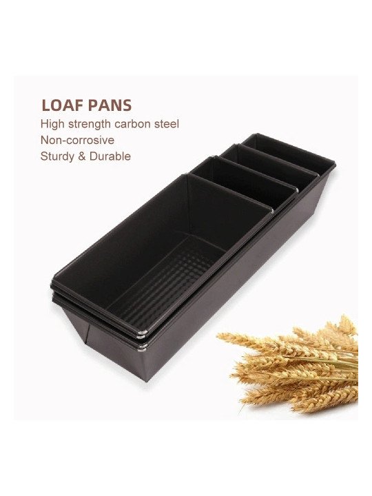 Moldes Para Pan De Caja Antiadherentes Jgo 4 Pzs Moldes Para Pan De Caja Antiadherentes Jgo 4 Pzs