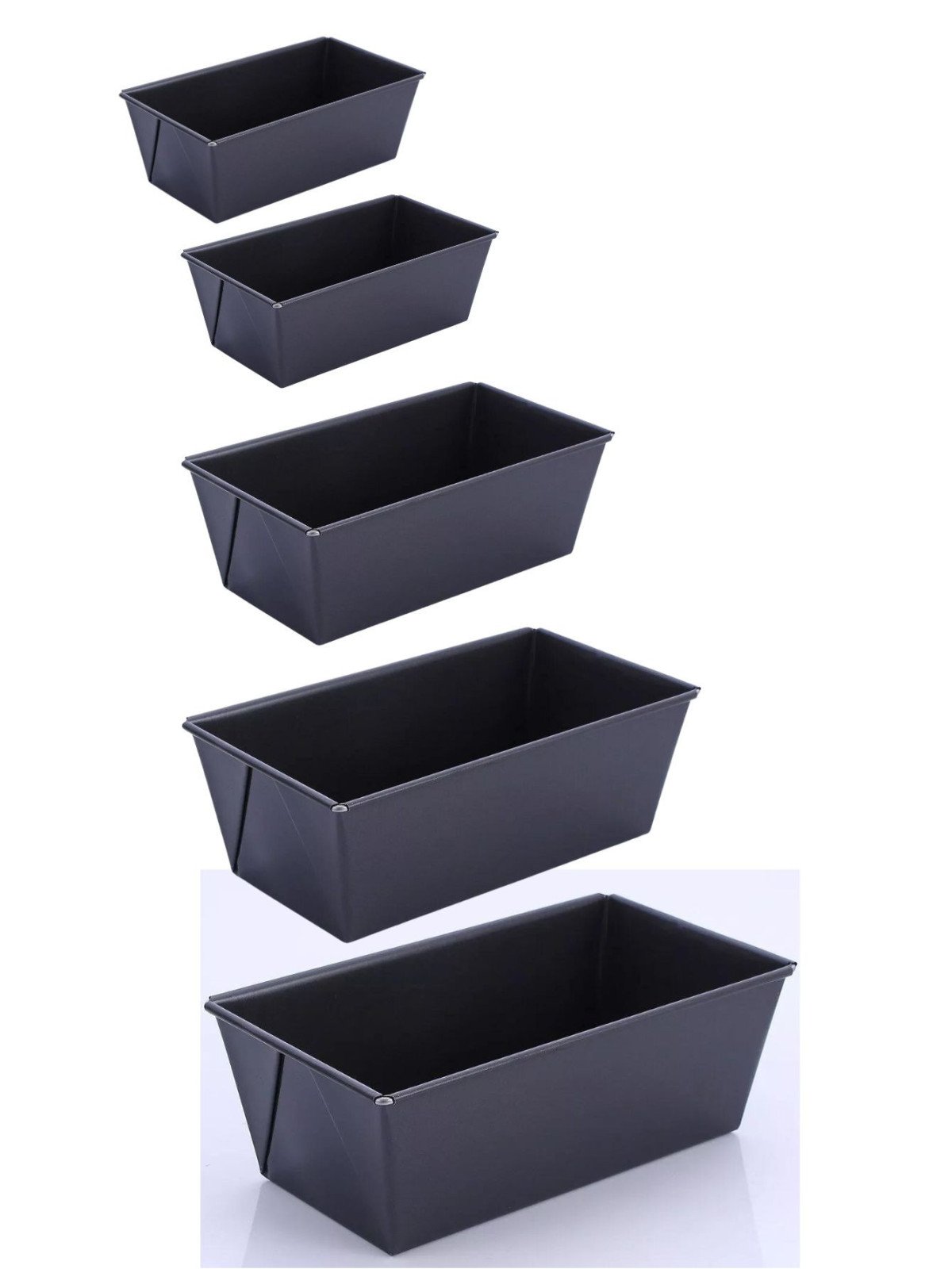 Moldes Para Pan De Caja Antiadherentes Jgo 4 Pzs