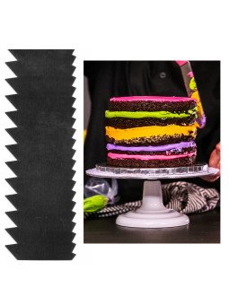 Peine Para Glaseado Decoración De Pastel Sierra Gde/SierraCh Alto 22 cm Acero Inoxidable1