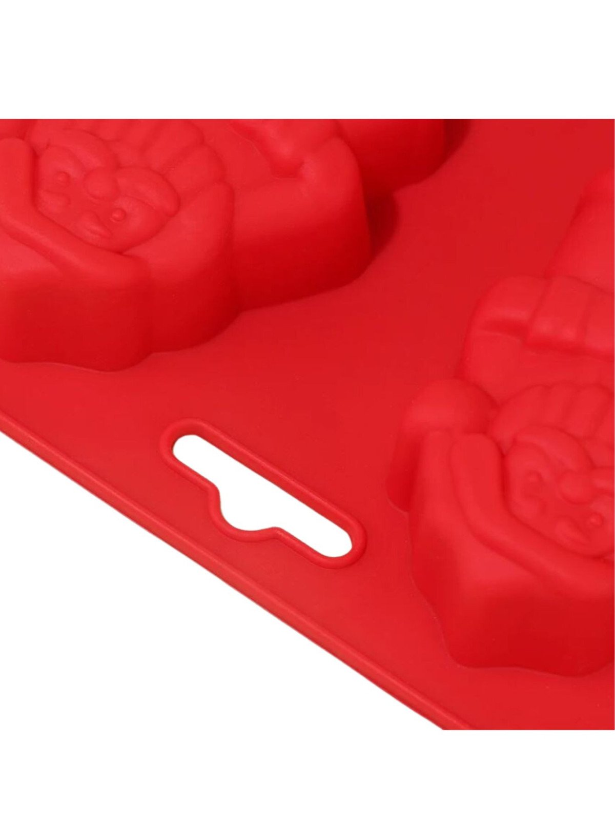 Molde De Silicón Navideño Pastelitos: Santa Claus y Muñeco de Nieve 6 Cavidades