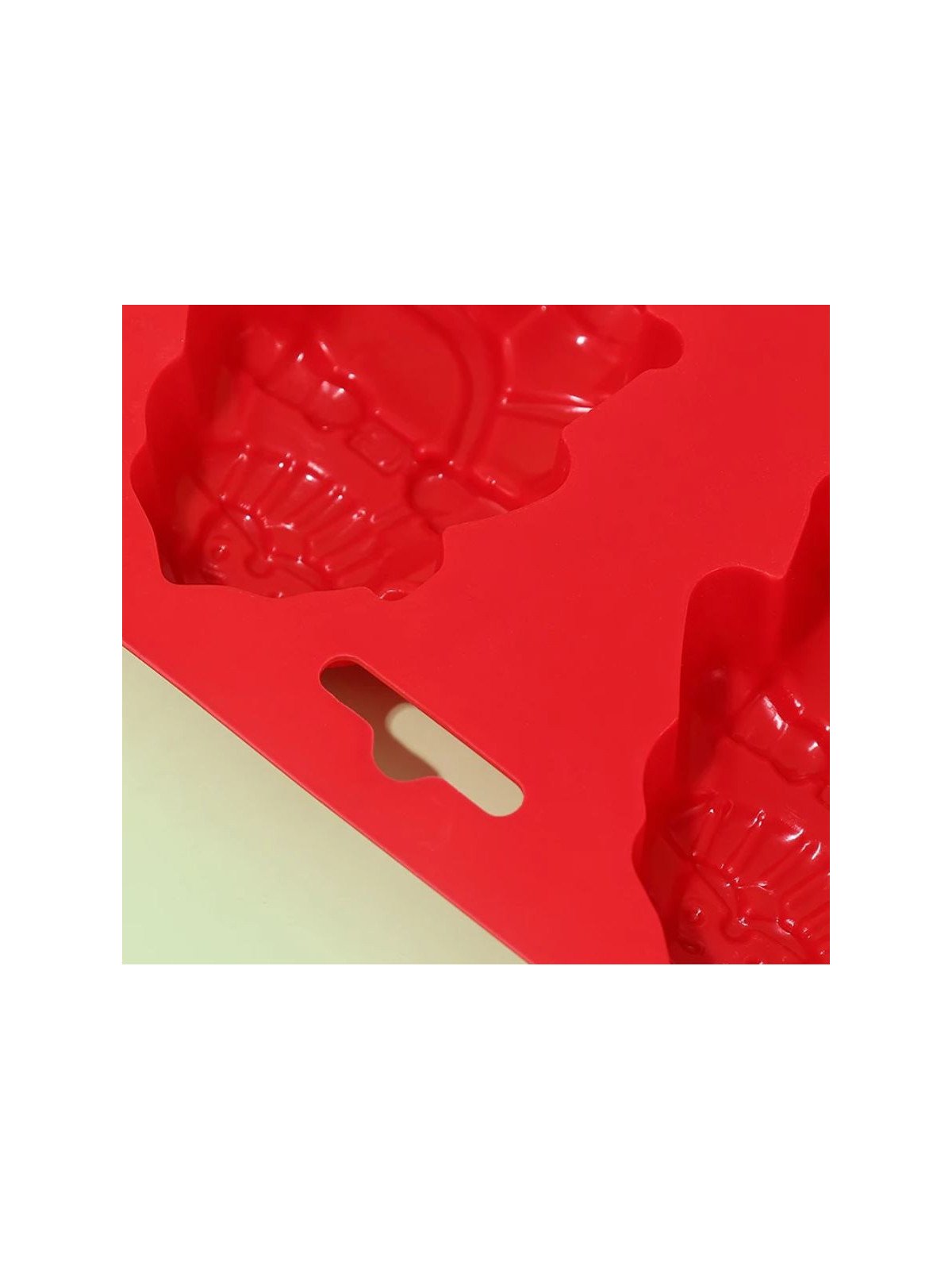 Molde De Silicón Navideño Pastelitos: Santa Claus y Muñeco de Nieve 6 Cavidades