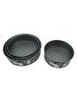 Moldes Para Pastel Redondos Desmontables Antiadherentes 4 Pzs Ø18, 20, 22 y 24 cm Altura: 6.5cm Moldes Para Pastel Redondos Desmontables Antiadherentes 4 Pzs Ø18, 20, 22 y 24 cm Altura: 6.5cm