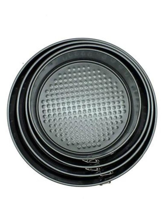 Moldes Para Pastel Redondos Desmontables Antiadherentes 4 Pzs Ø18, 20, 22 y 24 cm Altura: 6.5cm Moldes Para Pastel Redondos Desmontables Antiadherentes 4 Pzs Ø18, 20, 22 y 24 cm Altura: 6.5cm