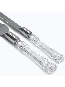 Pala y Cuchillo Para Pastel De Bodas Apariencia de Cristal