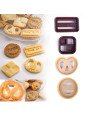 Cortadores De Galleta: Pretzel, For You, Home Made y Cuadrado 4 Pzs Cortadores De Galleta: Pretzel, For You, Home Made y Cuadrado 4 Pzs