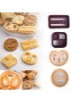 Cortadores De Galleta: Pretzel, For You, Home Made y Cuadrado 4 Pzs Cortadores De Galleta: Pretzel, For You, Home Made y Cuadrado 4 Pzs