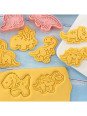Cortadores y Prensa Para Galletas Dinosaurios: Plesosaurio, T-Rex, Brontosaurio, Triceratops, Velociraptor 16 Pzs Cortadores y Prensa Para Galletas Dinosaurios: Plesosaurio, T-Rex, Brontosaurio, Triceratops, Velociraptor 16 Pzs