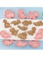 Cortadores y Prensa Para Galletas Dinosaurios: Plesosaurio, T-Rex, Brontosaurio, Triceratops, Velociraptor 16 Pzs Cortadores y Prensa Para Galletas Dinosaurios: Plesosaurio, T-Rex, Brontosaurio, Triceratops, Velociraptor 16 Pzs