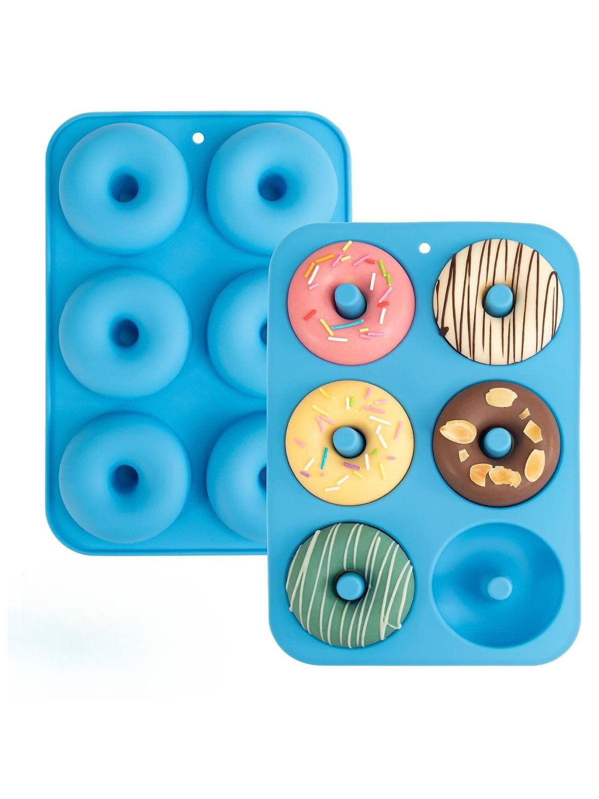 Molde De Silicón Para Mini Donas Ø 7cm 6 Cavidades