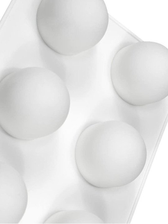 Molde De Silicón Bomba Esfera 3D 6 Cavidades Ø6cm