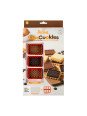 Cortadores Galleta Placa con 6 Rectángulos + 1 Molde de plástico para chocolates forma Rectangular Cortadores Galleta Placa con 6 Rectángulos + 1 Molde de plástico para chocolates forma Rectangular