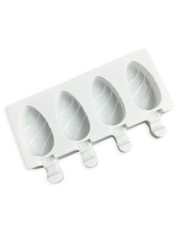 Molde De Silicón Paleta Helado 4 Cavidades 3.5X6.5X2 cm