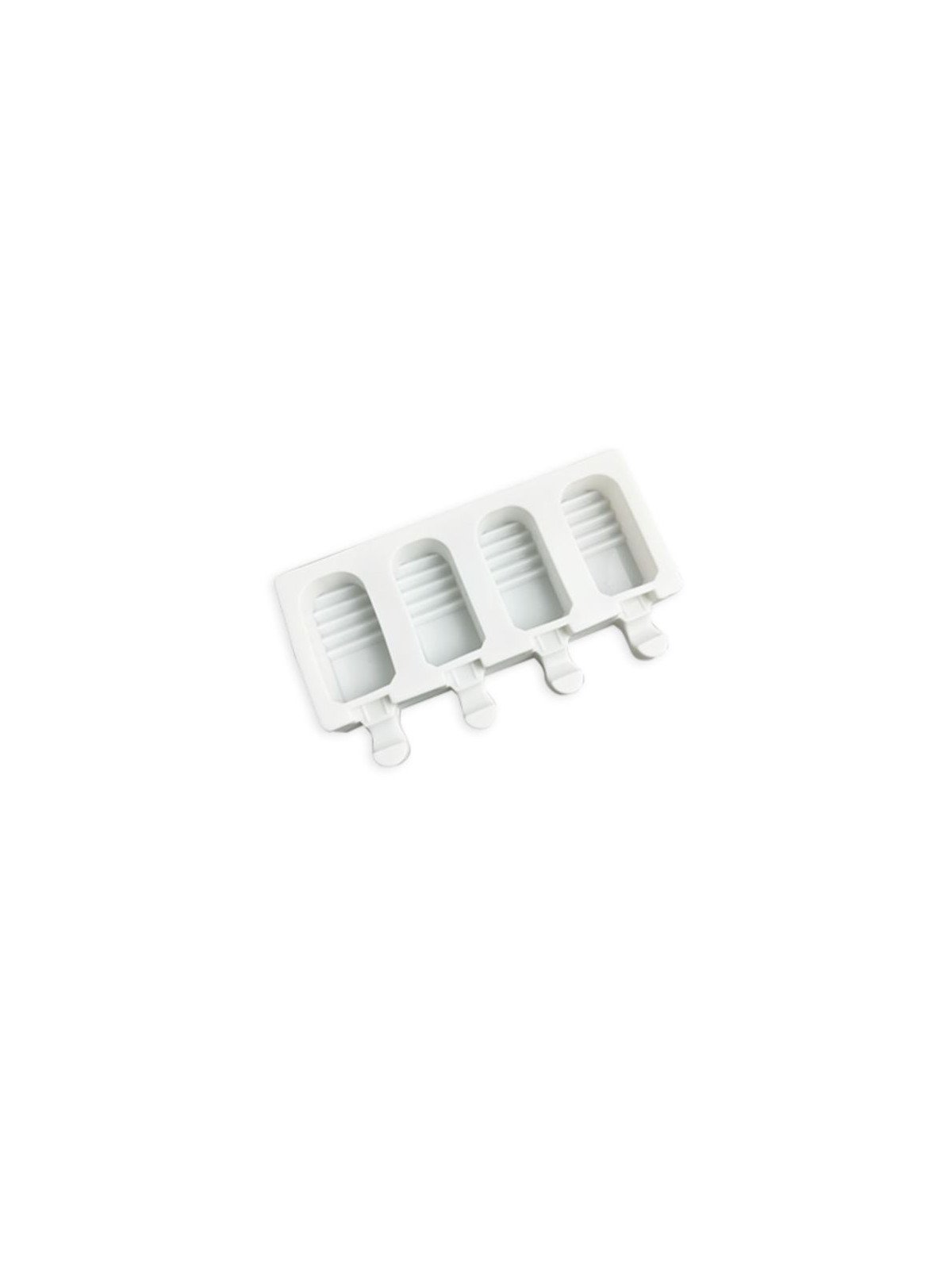 Molde De Silicón Paleta Mitad Ondas 4 Cavidades 3X6X2 cm Molde De Silicón Paleta Mitad Ondas 4 Cavidades 3X6X2 cm