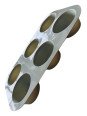 Molde De Silicon Muffin Cupcake Tamaño Standard Ø Superior: 7cm. Ø Inferior: 5.8 cm 6 Cavidades Silicón Grueso Uso Rudo