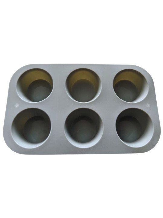 Molde De Silicon Muffin Cupcake Tamaño Standard Ø Superior: 7cm. Ø Inferior: 5.8 cm 6 Cavidades Silicón Grueso Uso Rudo