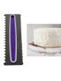 Peine Para Glaseado Decoración De Pastel Olas Chicas y Olas Grandes Alto 23 cm Acero Inoxidable Ancho 8cm