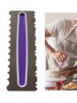 Peine Decorador De Glaseado Doble: Olas y Sierra Forma "W" Con Mango De Plástico