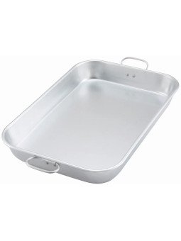 Molde De Aluminio Para Hornear Asar Con Asas Dobles Winco 52x31x6cm