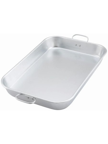 Molde De Aluminio Para Hornear Asar Con Asas Dobles Winco 52x31x6cm