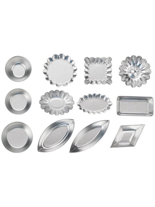 Moldes Para  Tartaleta Jgo 72 Pzas