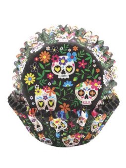 Capacillo Calaverita Corazon Halloween Estándar ØInferior: 5cm Altura: 3.2cm