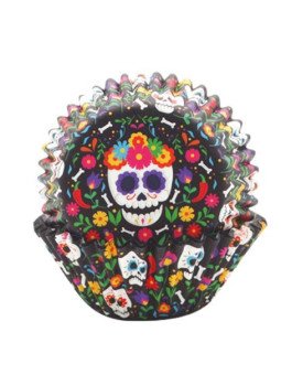 Capacillo Calaverita Flor Halloween Estándar ØInferior: 5cm Altura: 3.2cm