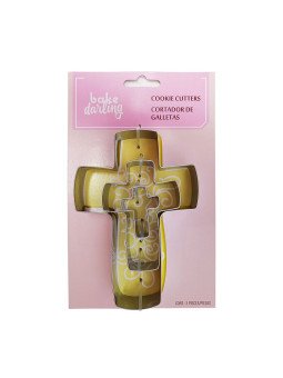 Cortador Galleta Cruz 3 Pz Acero Inox. BD