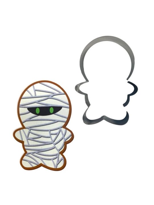 Cortador Galleta Momia 13.5 cm Jgo 3 Pzs Halloween Acero Inox.