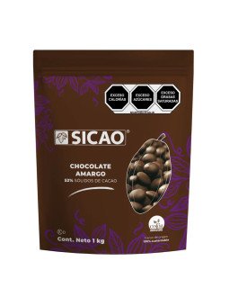 Sicao Cobertura De Chocolate Semi Amargo En Botones 10 Kgs