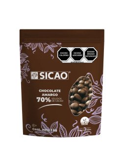 Sicao Cobertura De Chocolate Amargo En Botones 10 Kgs