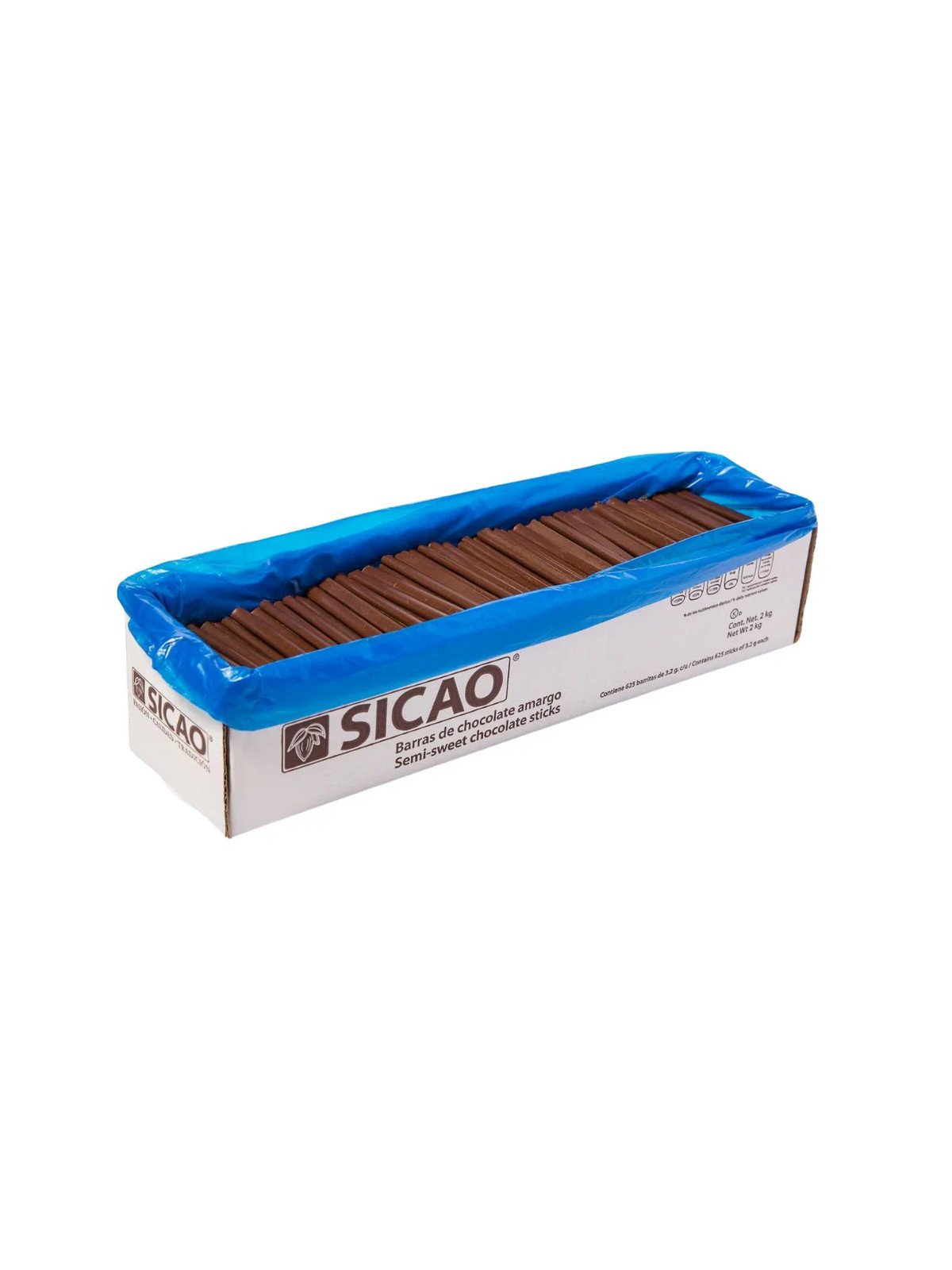 Sicao Bastón De Chocolate  377 Barras 5.3G Chocolate Amargo 2kg
