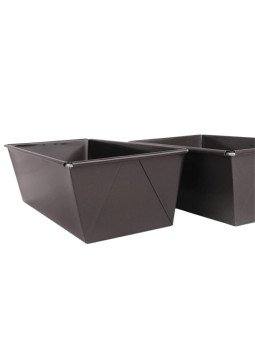 Moldes Pan De Caja Jgo De 3 Pza Acero Al Carbono 21,26 y 35 cm