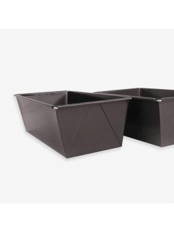 Moldes Pan De Caja Jgo De 3 Pza Acero Al Carbono 21,26 y 35 cm