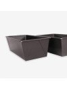Moldes Pan De Caja Jgo De 3 Pza Acero Al Carbono 21,26 y 35 cm
