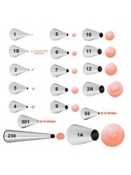 Duya Número 3 Punto, Tallo, Circulo Acero Inoxidable