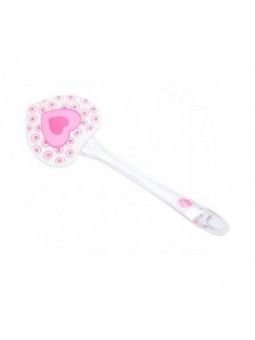 Espátula De Silicón Corazón Rosa 23.5cm