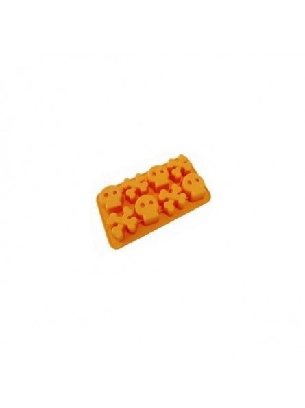 Molde De Silicón Calavera 8 Cavidades