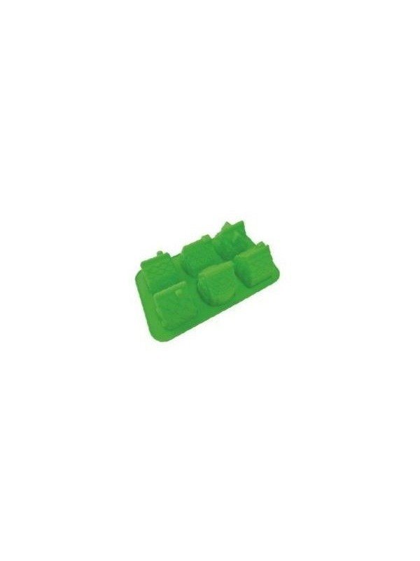 Molde De Silicón Casitas 6 Cavidades