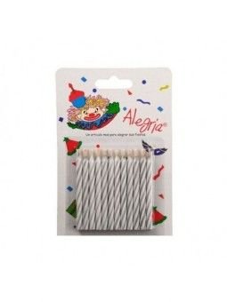 Vela Alegria Magica Blanca Blister 12 Pzs
