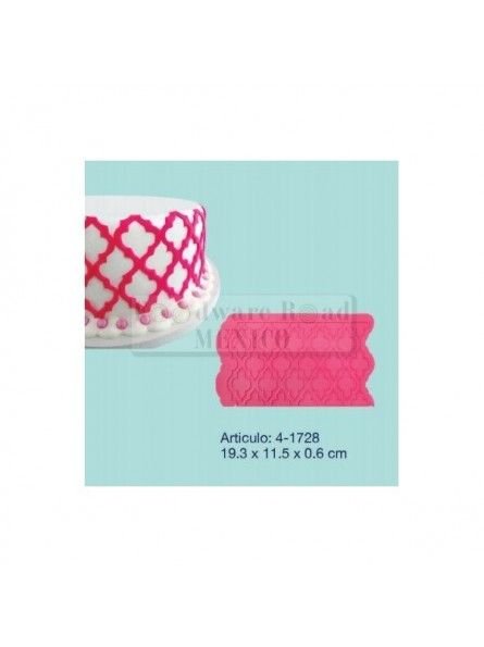 Molde De Silicón Fondant Emblema 19.3X11.5Cm
