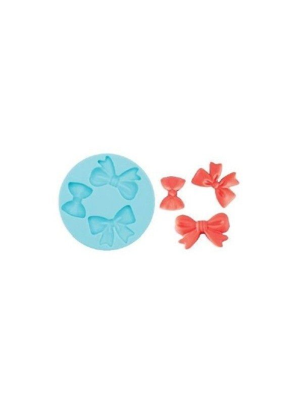 Molde Silicón Fondant Moños Ø 7cm