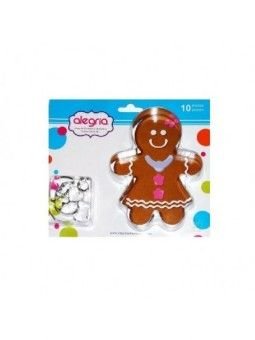 Cortador Galleta Niña Jengibre 10 Pz 14.5x11cm